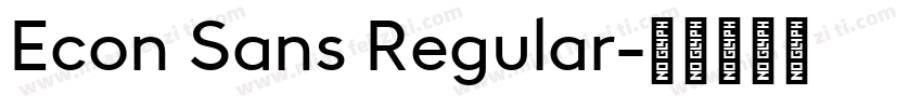 Econ Sans Regular字体转换